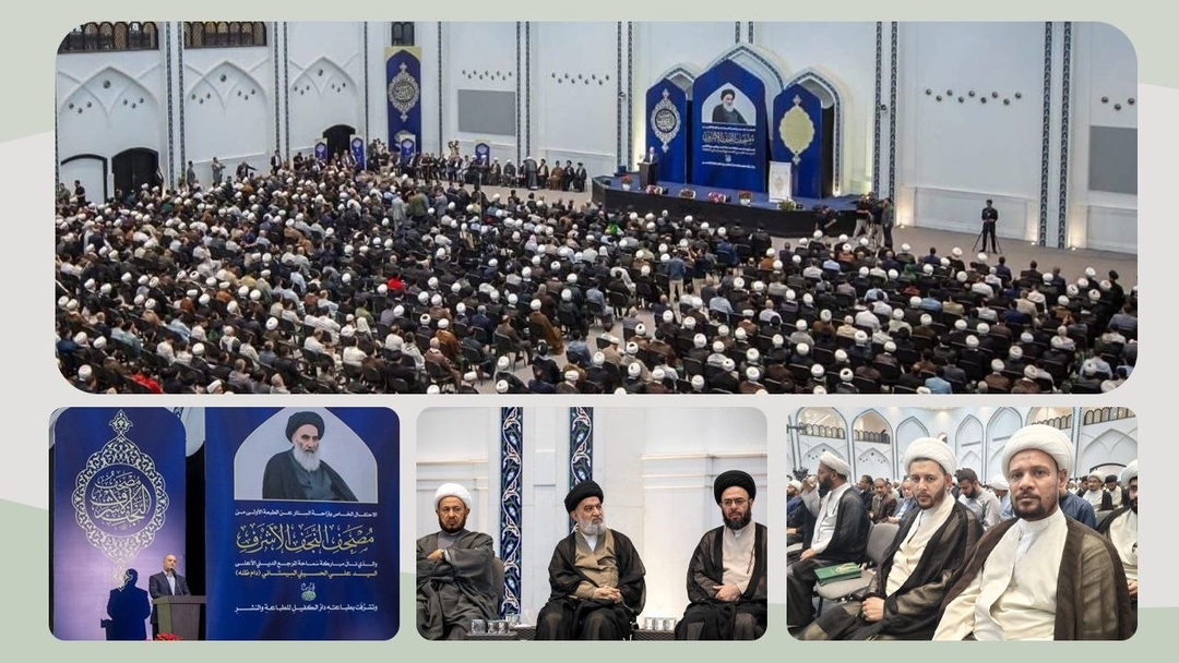 وفد مؤسّسة وارث الأنبياء يشارك في الحفل الذي أقامته اللجنة العليا المشرفة على خط مصحف النجف الأشرف وطباعته